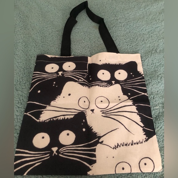 Fabric Cat Tote Bag - Picture 3 of 5